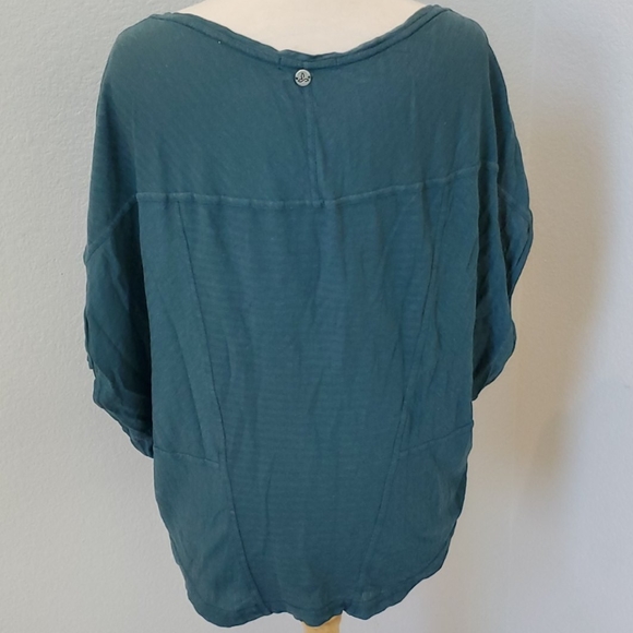 Prana Baggy Blouse Short Sleeve Green - Picture 4 of 6